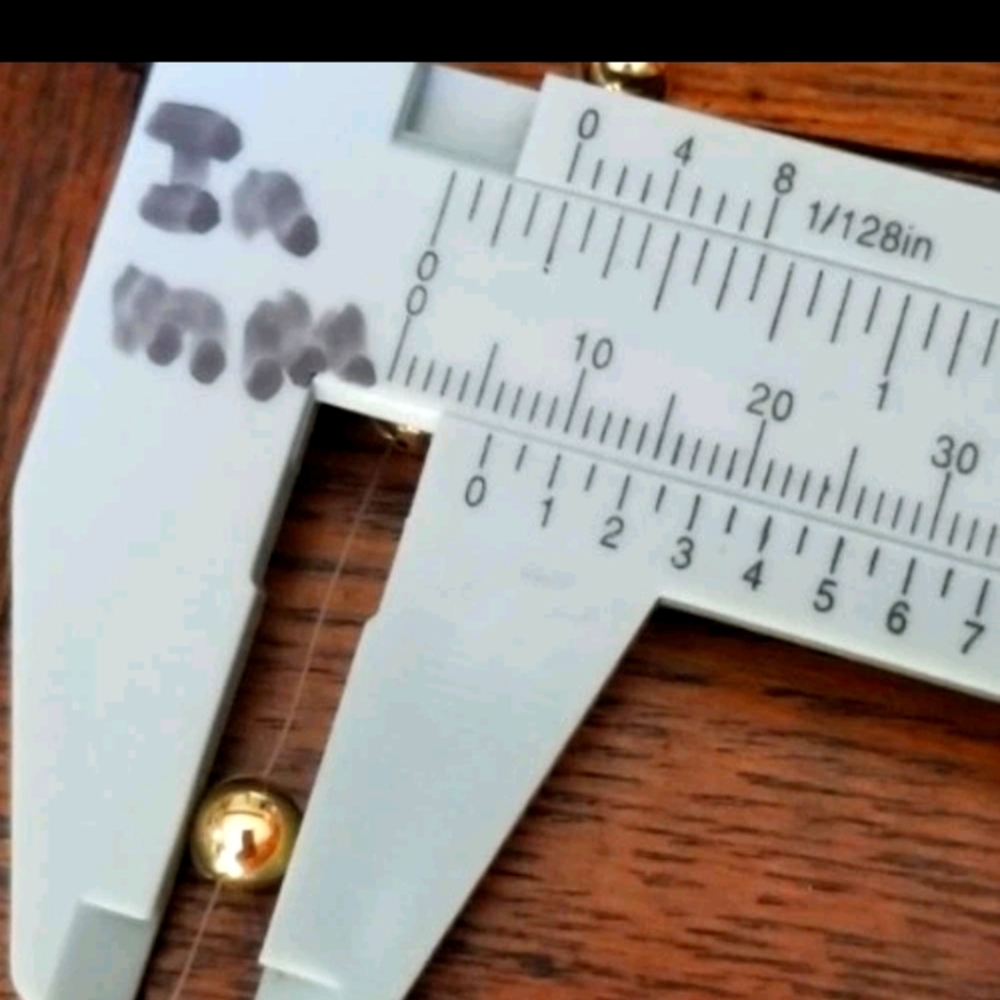 14k Yellow gold Ball invisible illusion floating station Pendant necklace qvc - Picture 8 of 11